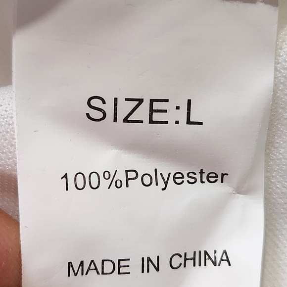 SIZE Large White Bohemian Maxi Dress with lace and ruffles V-neckline Light. - Picture 12 of 13